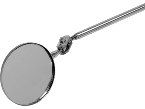 Lusterko inspekcyjne YATO o średnicy 50 mm ze stali nierdzewnej.