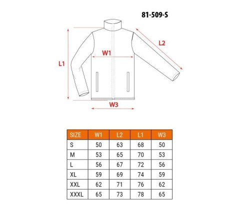 POLAR ROBOCZY BASIC, CZARNY, ROZMIAR XXL