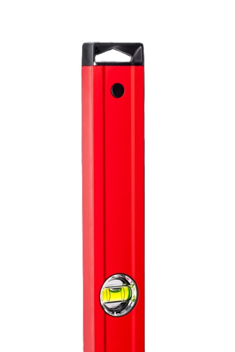 Poziomnica PRO-200 cm posiada system ERS+ dla łatwego i precyzyjnego odczytu libelli.