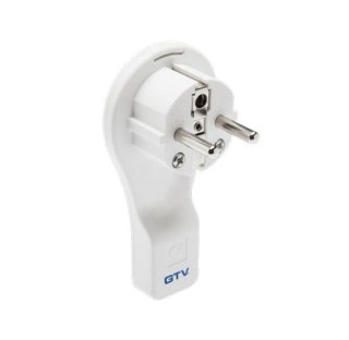 WTYCZKA PŁASKA KĄTOWA BIAŁA 16A 250V