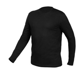 KOSZULKA Z DŁUGIM RĘKAWEM, CZARNA, ROZMIAR M