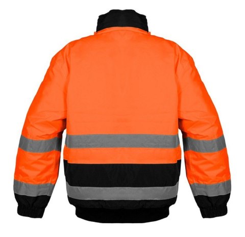 KURTKA ROBOCZA OSTRZEGAWCZA OCIEPLANA POMARAŃCZOWA ROZM. XL