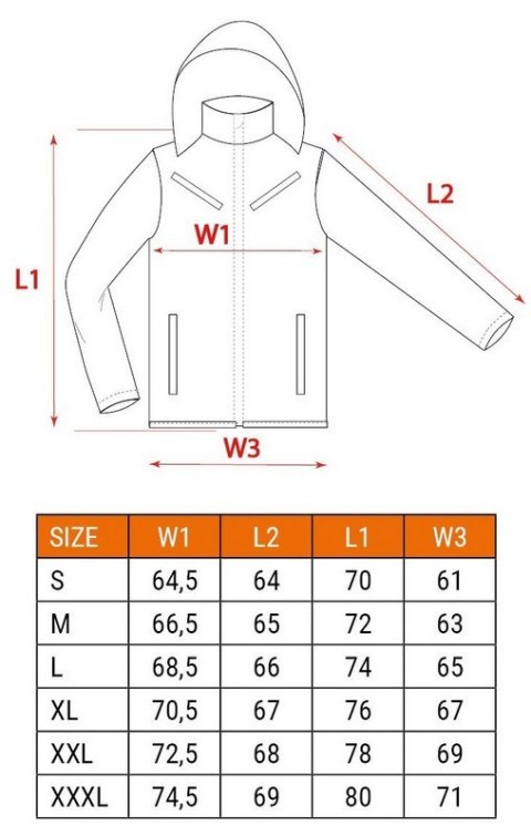 KURTKA ROBOCZA OSTRZEGAWCZA OCIEPLANA POMARAŃCZOWA ROZM. XL