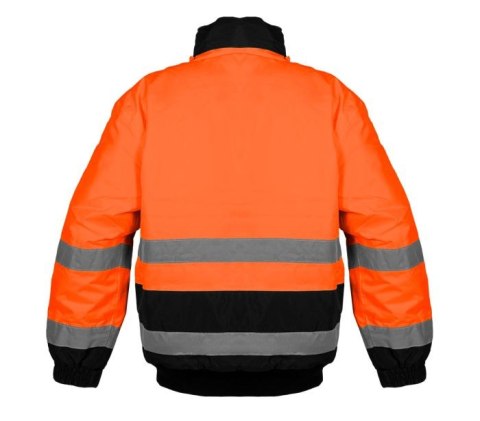 KURTKA ROBOCZA OSTRZEGAWCZA OCIEPLANA POMARAŃCZOWA ROZMIAR M