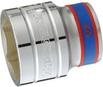 NASADKA KRÓTKA 6-KĄTNA CHROMOWANA 1/2'' 7MM*38MM