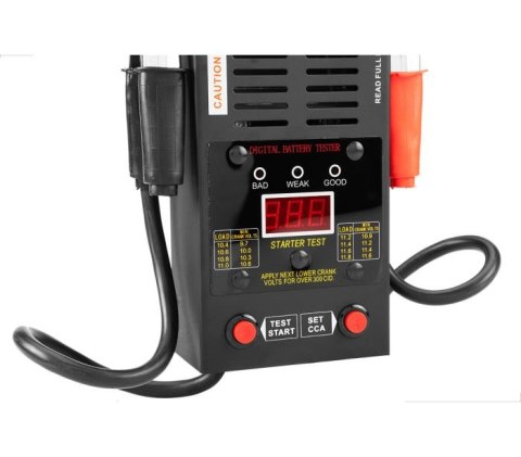 TESTER AKUMULATORÓW CYFROWY, 12V, 125A